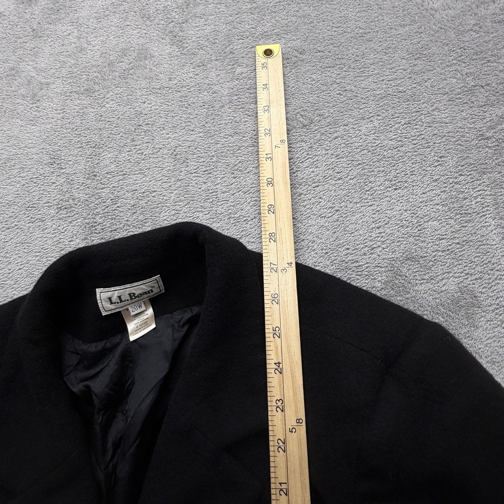 L.L. Bean Women's Black Cashmere Wool Blend Blazer Jacket - Picture 6 of 10
